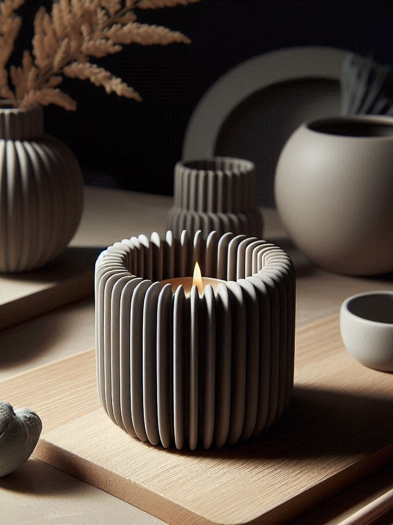 Fluted Candle Holder