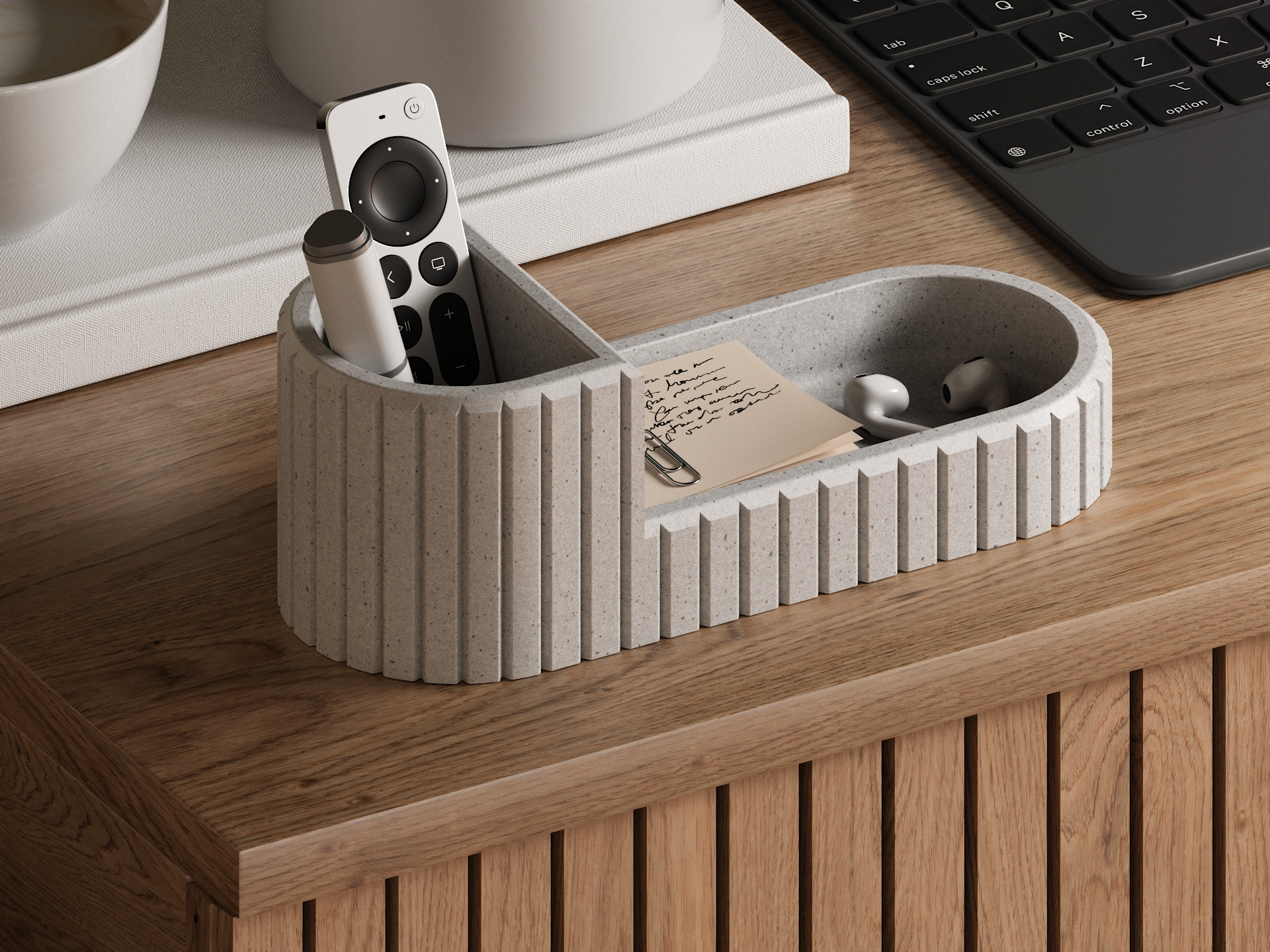 Fluted Desk Organizer