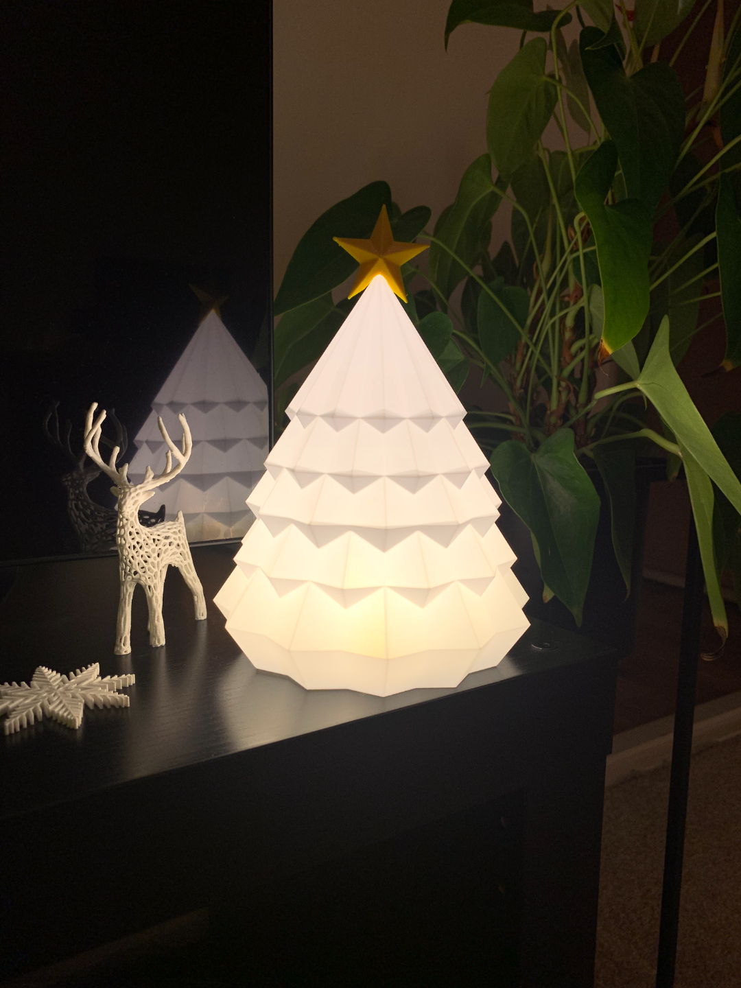 Origami Christmas Tree Lamp
