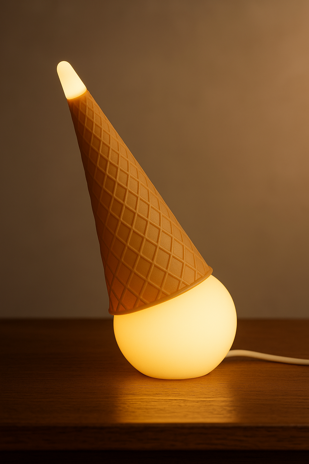 Ice Cream Cone Lamp