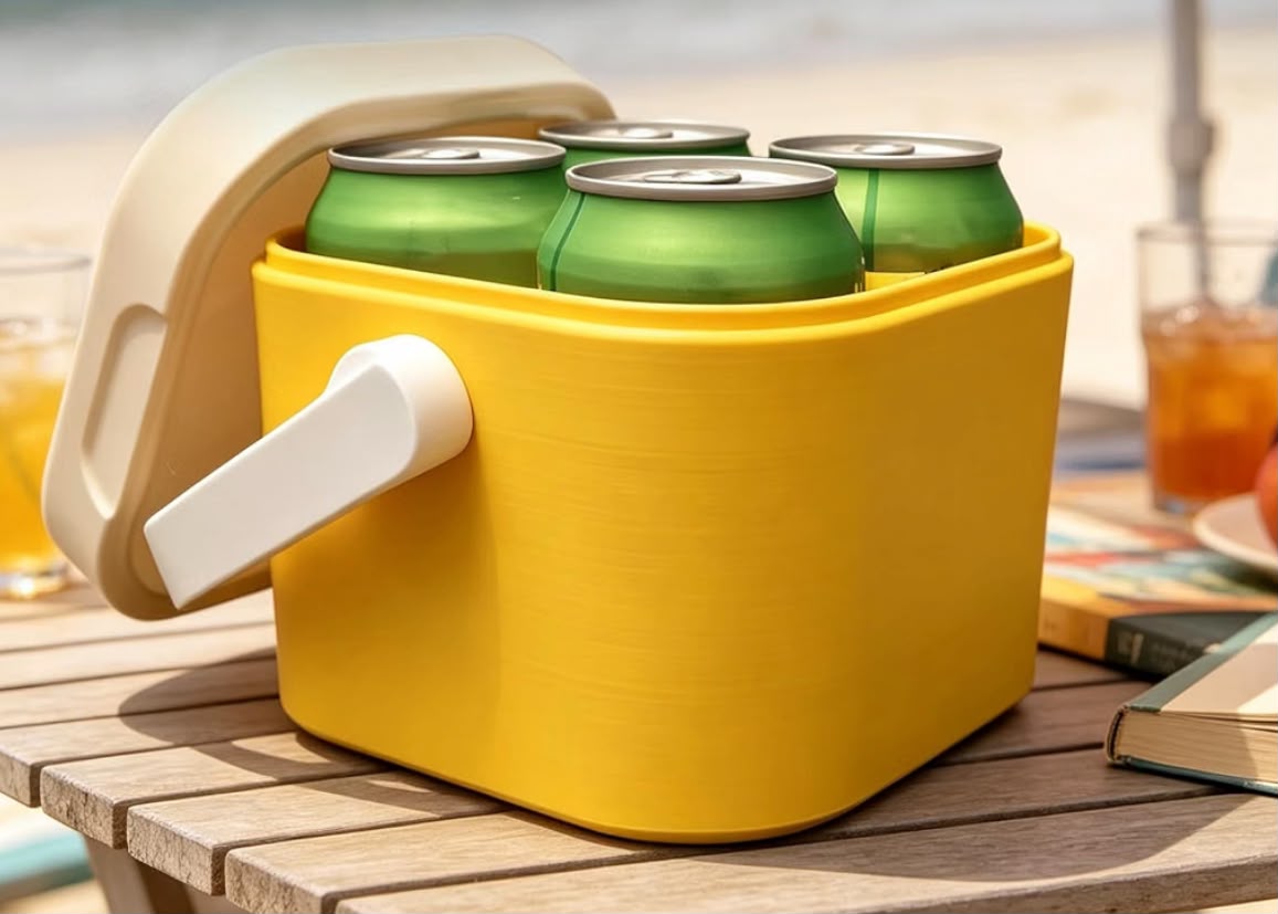 Portable Cooler — Sun Yellow