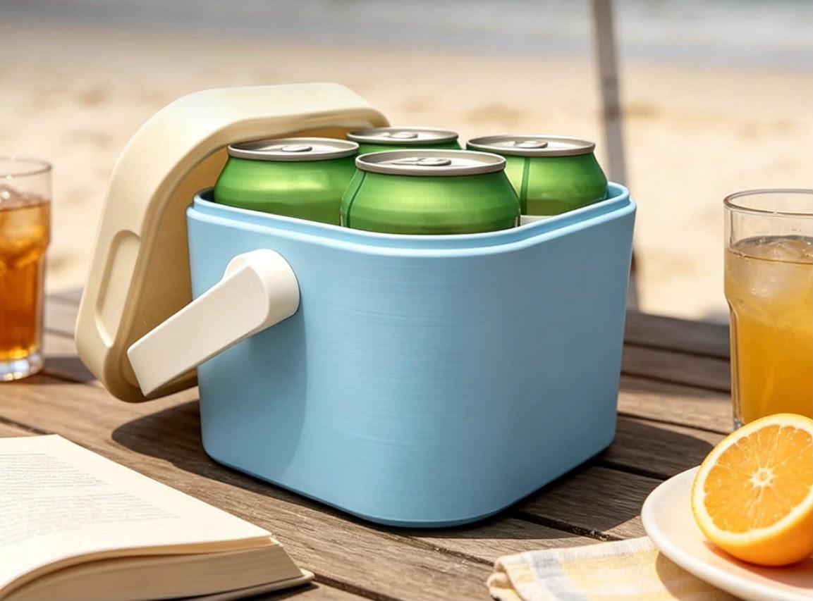 Portable Cooler — Sky Blue