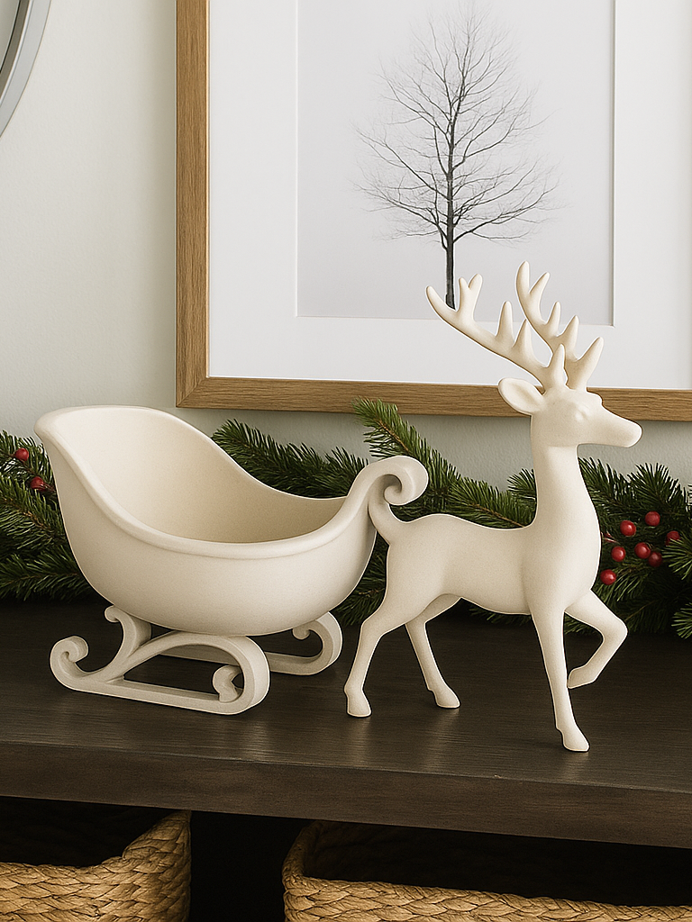 Reindeer & Sleigh Set