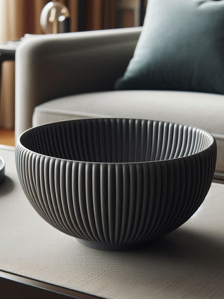 Ribbed Decor Bowl