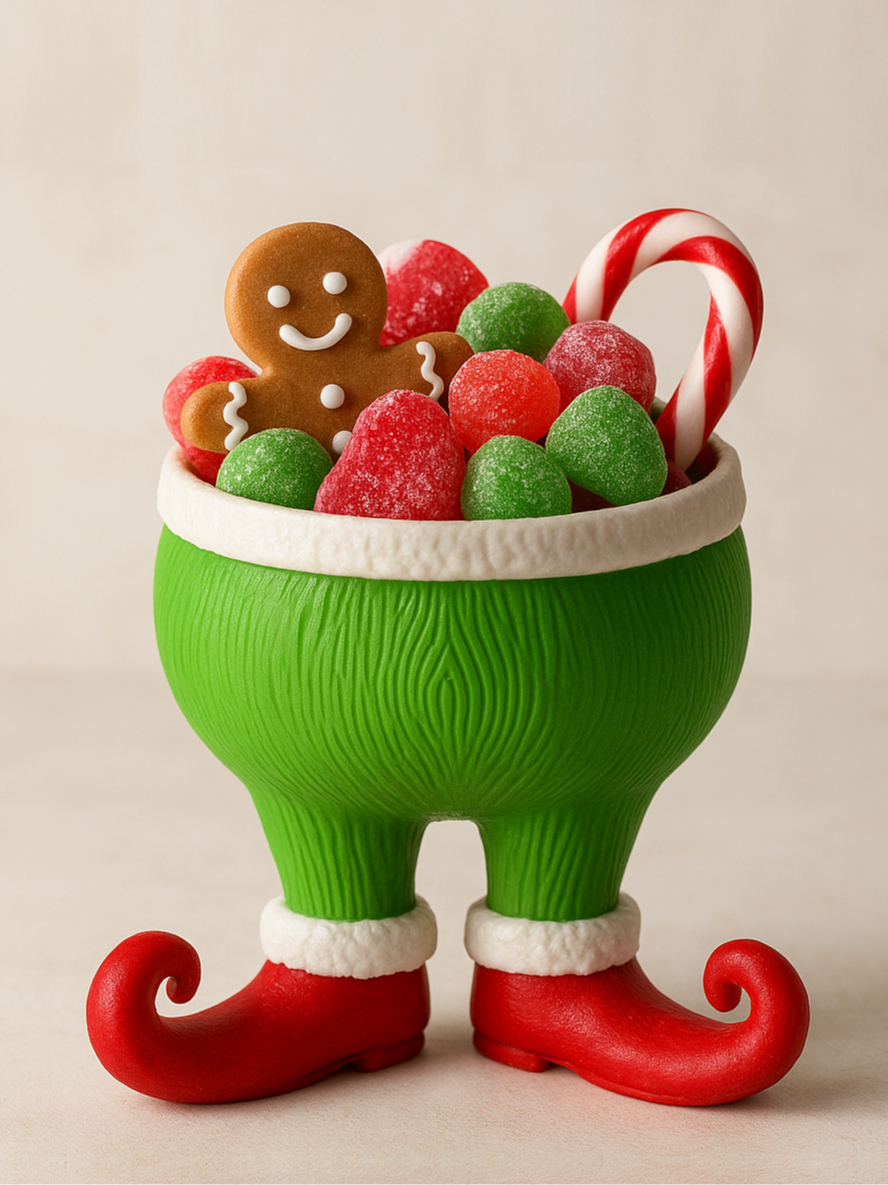Elf Boot Candy Bowl